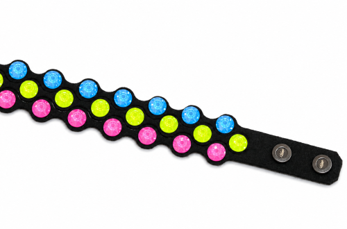 Przejdź do produktu Bransoletka Neon z oryginalnymi kryształami Swarovski® | Alcantara® | Regulowana